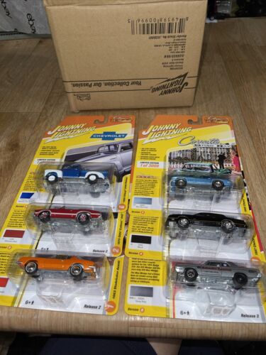 johnny lightning 6 Car Set 2020 classic gold release 2 Dodge 330 87 Monte Carlo