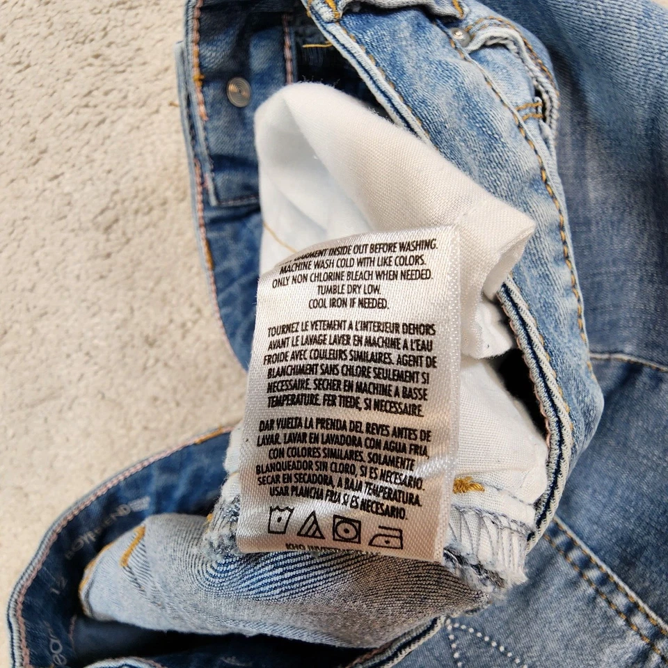 calvin klein boyfriend cut off raw hem jean mini skirt size 12/26 - Image 4 of 4