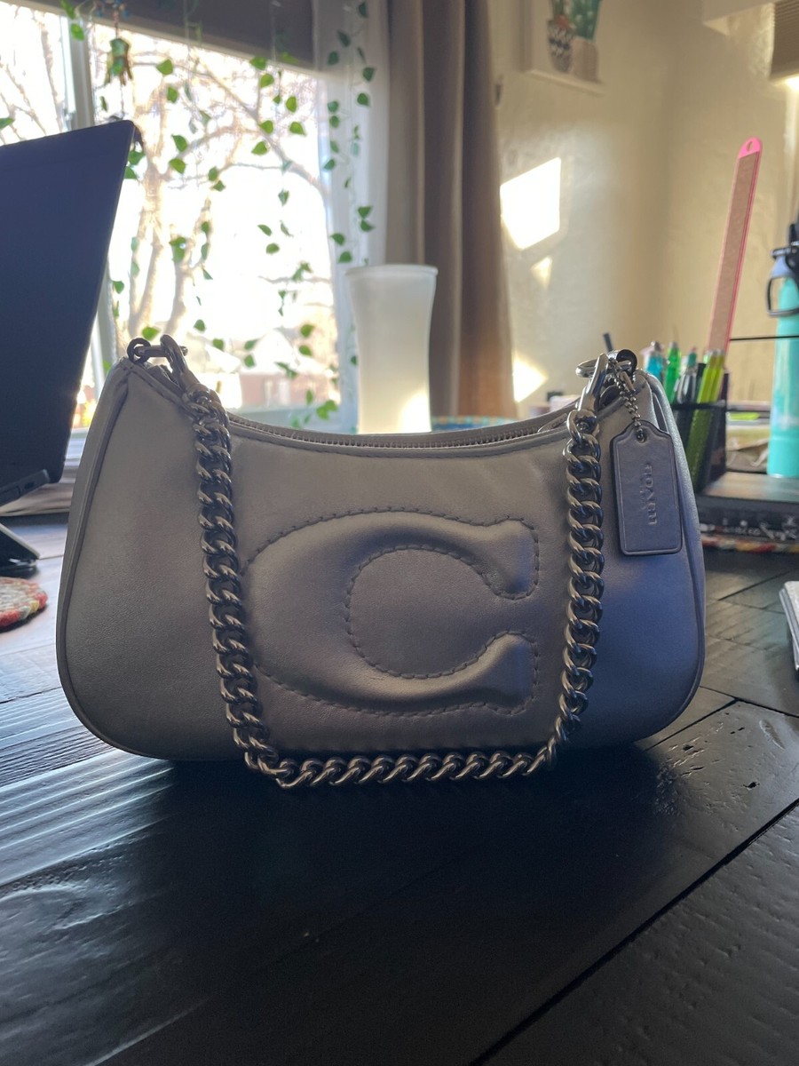 Coach Teri shoulder bag metallic with signature quilting | eBay