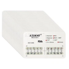 10Pack Dental Ortho Brackets Mini Standard MBT Roth 022 018 Hook 3 4 5 Braces