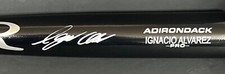 Ignacio Nacho Alvarez Braves Auto Signed Engraved Bat Beckett Witness Black