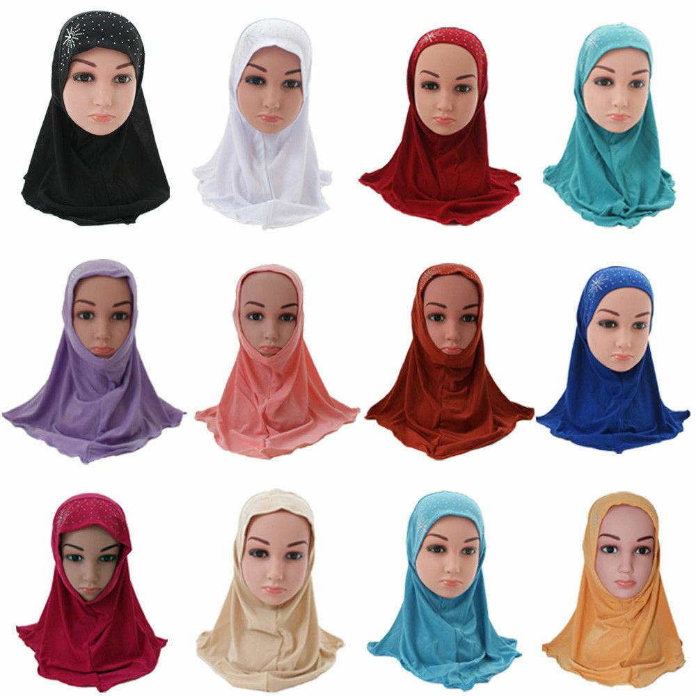 One Piece Kids Hijab Glitter Amira Girls Scarf Headscarf