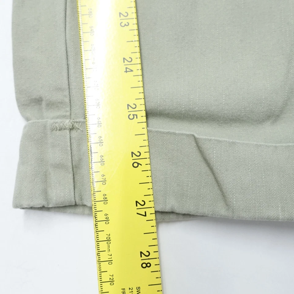 Pantalones de trabajo Christopher & Banks para mujer 10 verde menta 100 % algodón con puños Foto 2 de 4