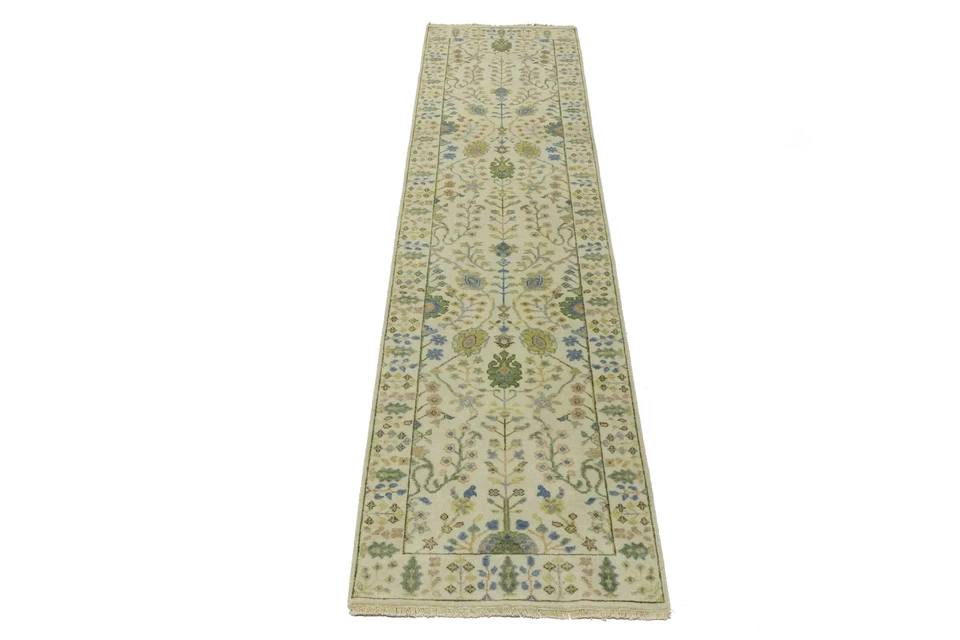 Handmade Chobi Oriental Runner Rug 2'6X10 ft Floral Tree of Life Hallway Carpet - Image 2 of 4