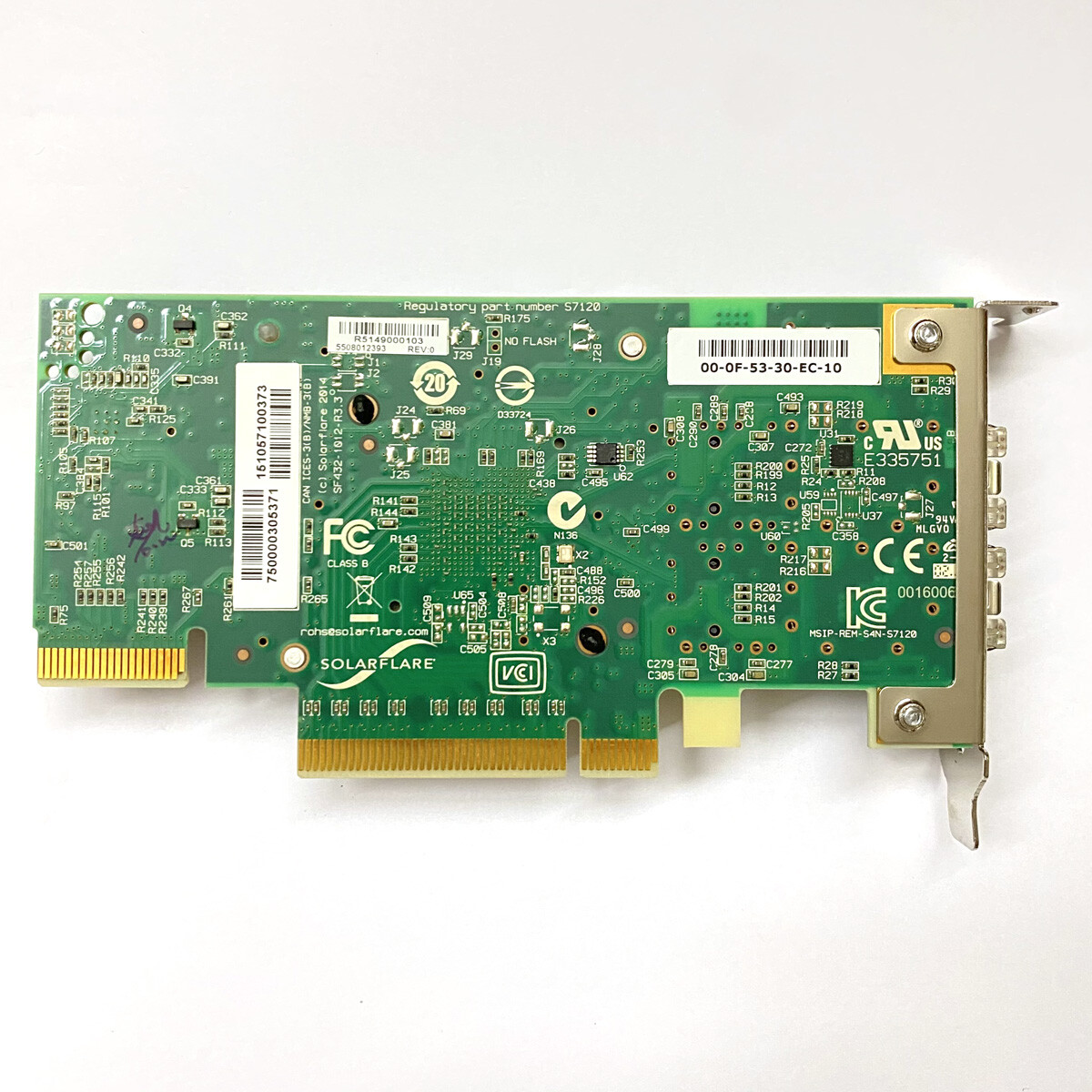SolarFlare S7120 SF432-1012-R3 Dual Port 10GBE SFP PCI-E Network Card SF432-1012 - Foto 7