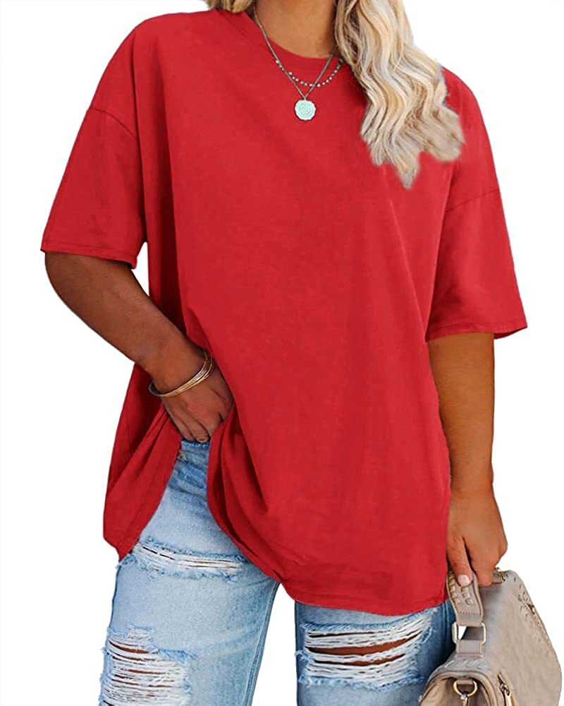 womens plus size oversized t shirts