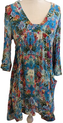 Womens Large Baby Doll Gauzy Tunic Mini Dress Boho Empire