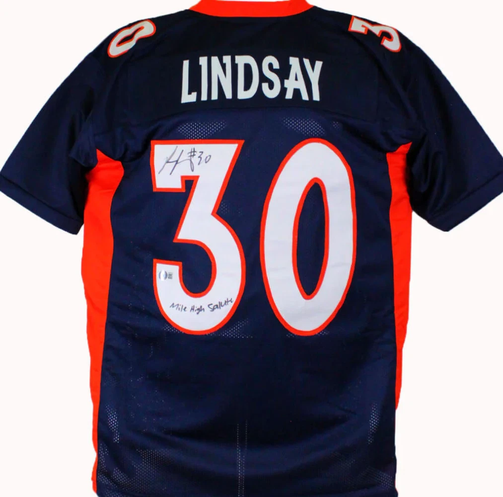 Signed phillip 2025 lindsay jersey