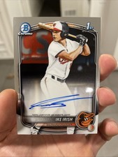 2025 Bowman Draft Chrome Ike Irish Auto #CPA-II 1st Bowman Orioles