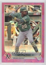 2022 Topps Chrome Logofractor Edition Pink Refractor 166/199 Cristian Pache 0nr3