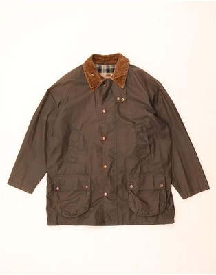 Conbipel Herren Loose Fit Jacke aus gewachster Baumwolle UK 34 XS Khaki Polyester AD01
