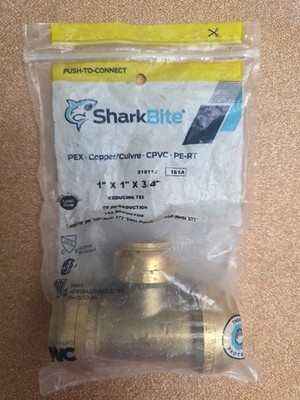 Shark Bite 1 x1 x3/4  Reducing Tee NIP