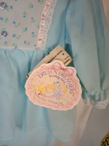 Nuevo Pijama Lullaby Land Baby Grande Azul Floral Con Pies de Encaje Vestido 'n Dreamers - Imagen 6 de 12
