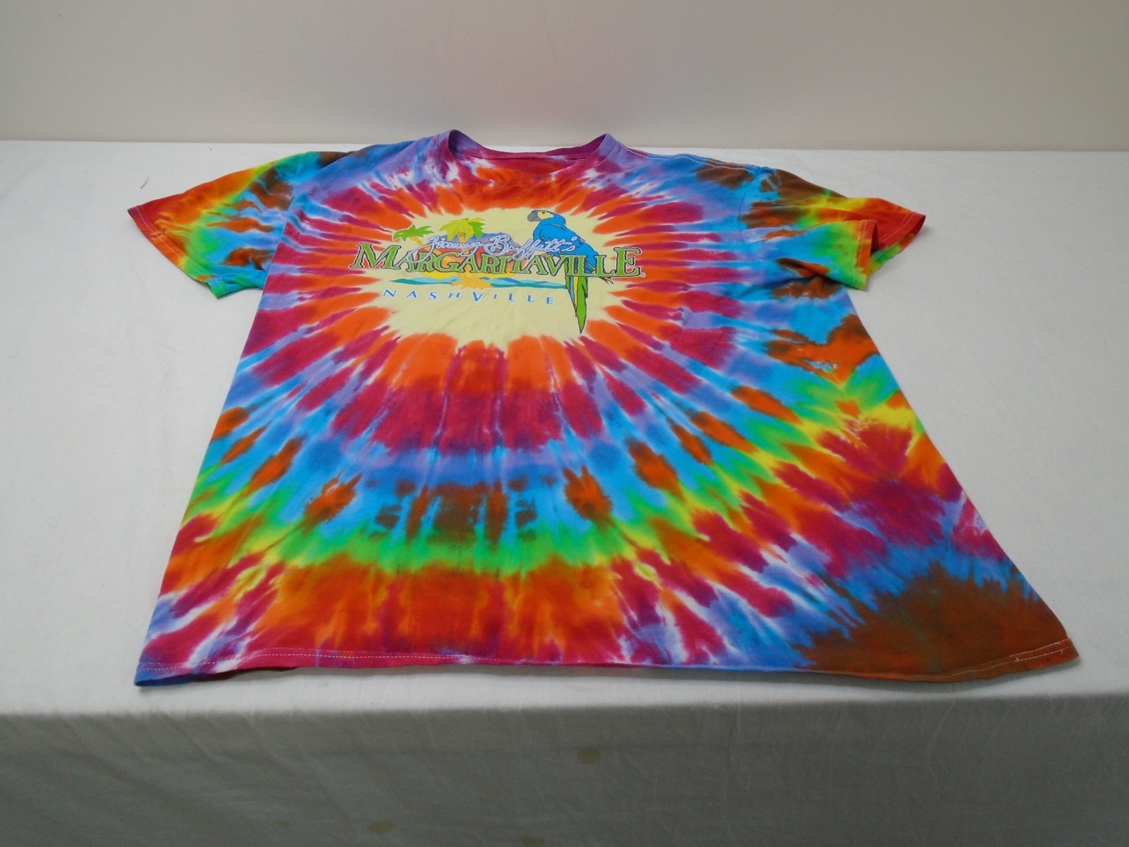 Margaritaville Nashville Jimmy Buffett Tie Dye Shirt SZ =XXL Parrot Head Vibes
