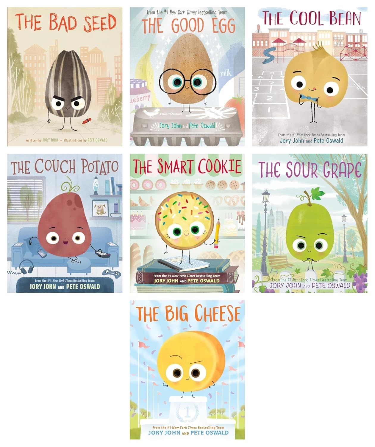 The Bad Seed: The Food Group Series by Jory John – 7 Book Collection | Funny Chi