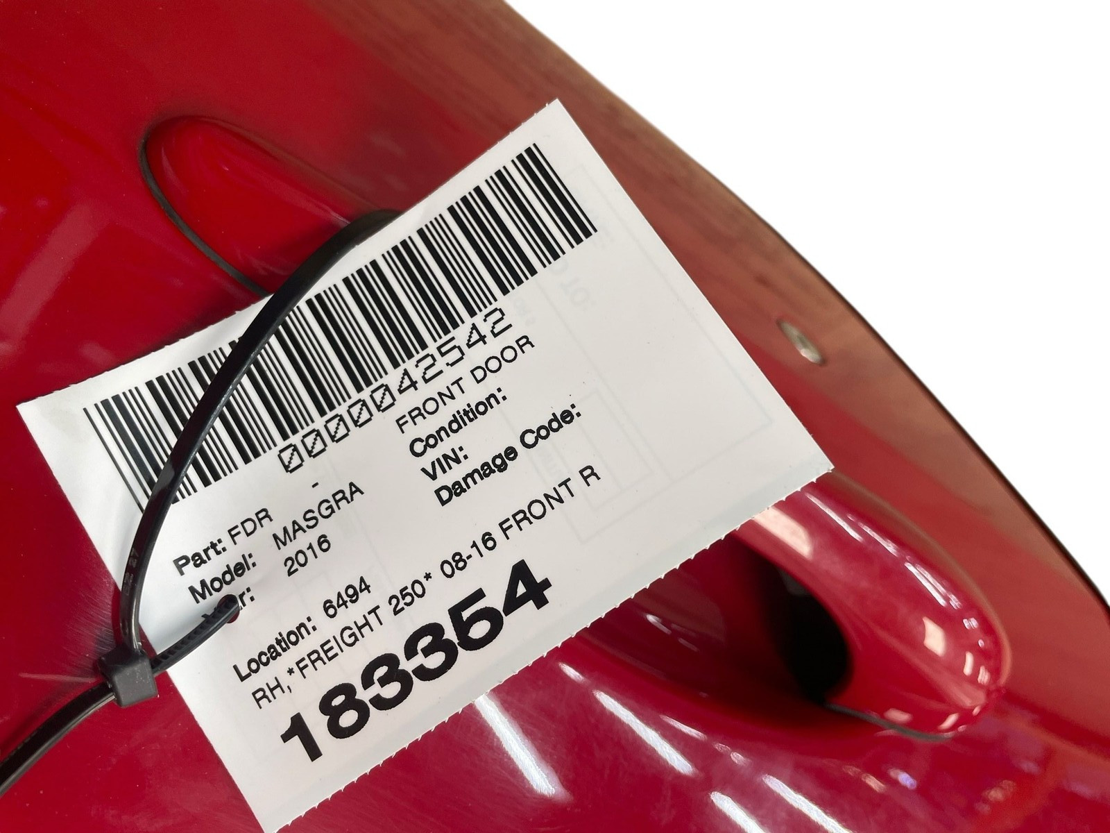 Maserati GranTurismo 2008-2016 Front Right Door shell Red
