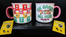❤️Peanuts Gang XL Jumbo Tassen Becher Set Snoopy Gang Charly Woodstock 