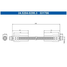 2x Bremsschlauch vorne für Skoda Superb 1 3U4 | 24567646
