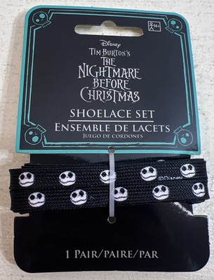 Disney Nightmare Before Christmas Shoelace Set 1 Pair New About 24  Long