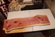 LIVE EDGE THICK EASTERN RED CEDAR SLAB SHIPS FREE