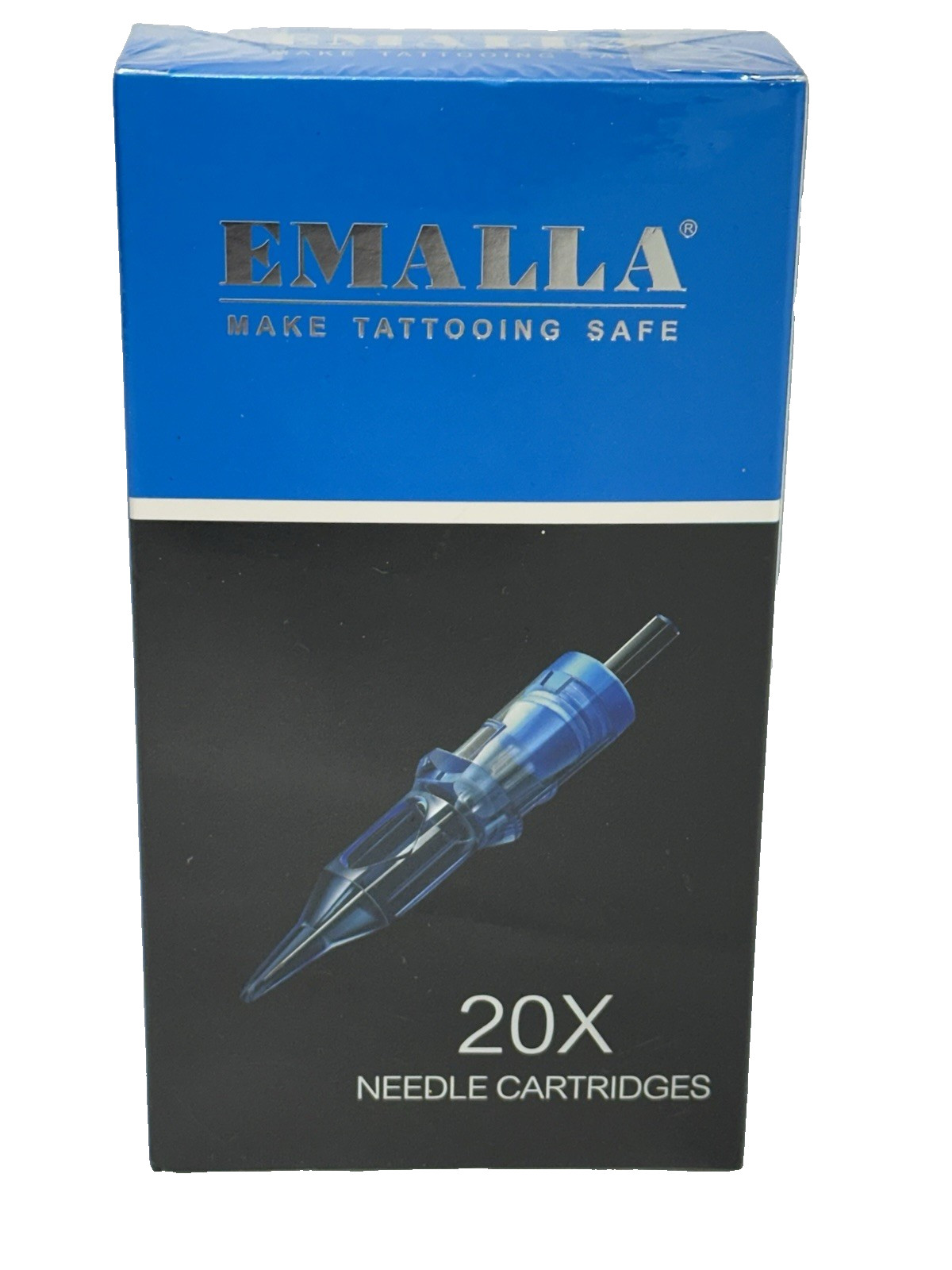 Agujas de cartucho de tatuaje Emalla ELIOT, 20 piezas #12 1203RLTXL líneas precisas detalles