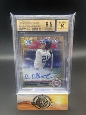 2017 Bowman Blake Rutherford Chrome Prospect Auto #CPA-BR Gold Shimmer /50 BGS