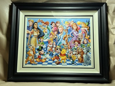 DISNEY FIGUREN - IRISCHES ÖLGEMÄLDE ROY WALLACE - PERSONALISIERT - WEIHNACHTEN?