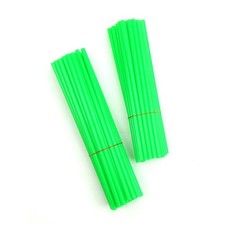 78pcs Wheel Spoke Skin Cover Wrap Kit for Motocross Dirt Bike - Green 10-370G