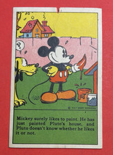 1930s D52 Mickey Mouse Recipe Bread Card Bamby Bread Mickey surely likes to.....