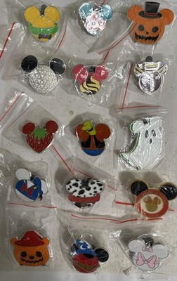 Disney Mickey Mouse HEAD Only Pins lot of 15