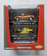 GreenLight Factory 2-Packs - 07 Corvette Z06 and 07 Corvette C6 R - new