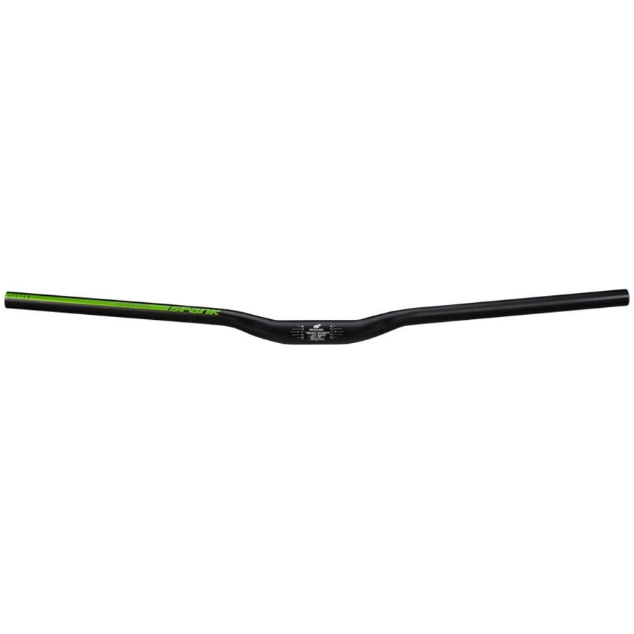 manubrio spoon 800 31,8mm x 800mm rise 20mm nero/verde SPBAR00684420 SPANK bici