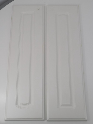 Lot (2) Replacement RTF White Vinyl-Clad Kitchen Cabinet Doors, 8-7/8 x 29-7/8"