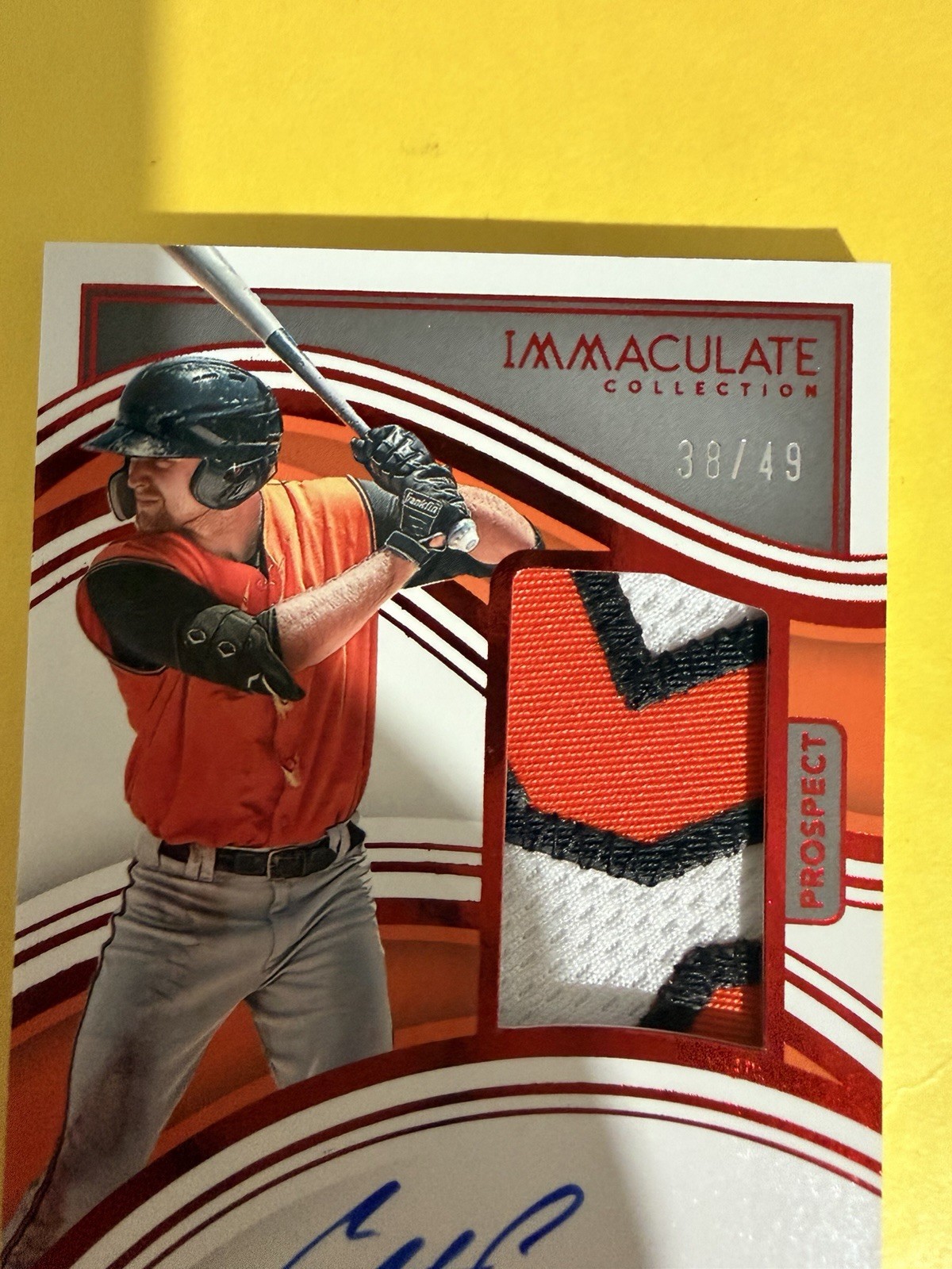 2023 Panini Immaculate Collection - Prospect Patch Auto Colton Cowser #60 /49 view 4
