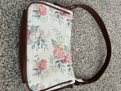 Fiorelli Floral Shoulder Bag with Brown Strap and Gold Hardware for Women