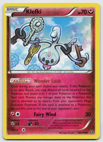 Klefki 80/114 XY - Steam Siege Pokemon LP