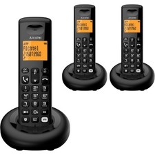 Alcatel E260 SVoice Digital Triple Cordless Phone with Answer Machine 3 Handsets