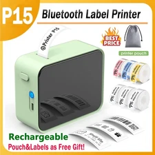 Xmas Best Gift Bluetooth Label Maker Machine with Tape Thermal Labeling Device