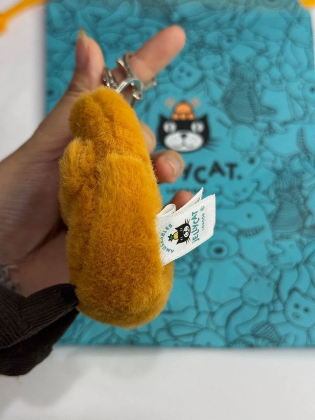 Jellycat Amuseable Pretzel Bag Charm Plush Keychain Cute Soft Toy