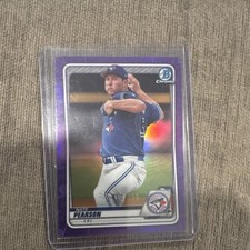 Nate Pearson 2020 Bowman Chrome Purple Refractor BCP-124 Toronto Blue Jays /250 