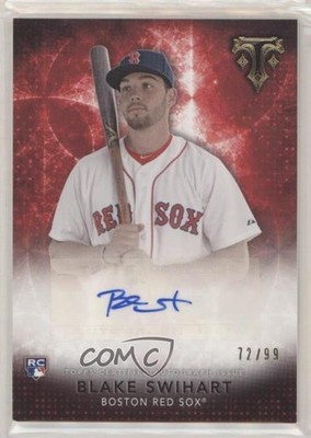 2015 Topps Triple Threads Rookie 72/99 Blake Swihart #RA-BS Auto RC a2v