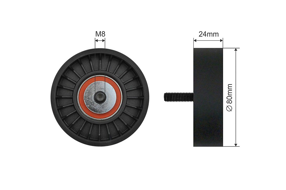 Fits NTY RNK-BM-051 V-RIBBED BELT PULLEY IDLER ⭐UK Stock⭐