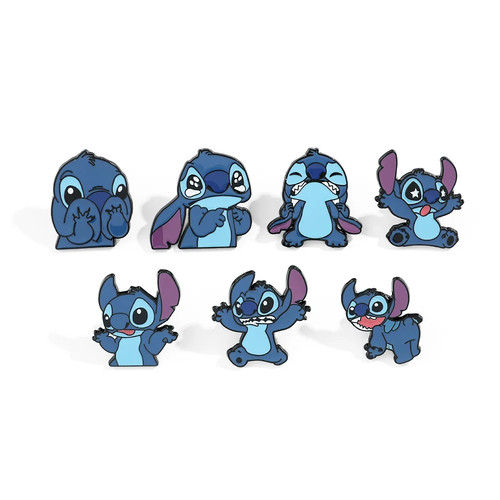 7 Pcs Creative Lilo&Stitch Brooch Personalized Stitch Enamel Pin Backpack - Picture 15 of 23