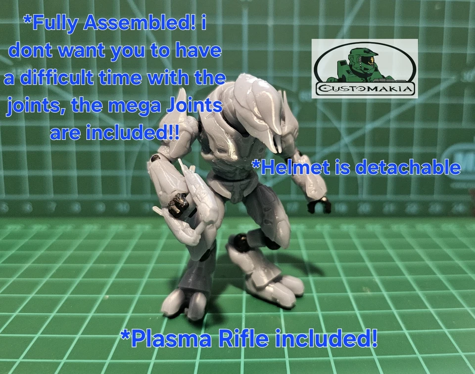 CUSTOMAKIARTS WAVE 2 HALO REACH ELITES, General, Spec Ops, Ranger FIGURES PACK. - Image 2 of 4