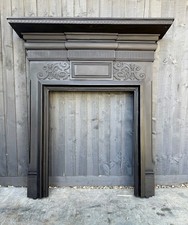 Antique Victorian Cast Iron Fireplace Surround Stunning example Large B2