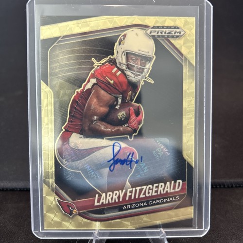 2025 Prizm Black FOTL Larry Fitzgerald Autograph Gold Vinyl Auto /5 Cardinals