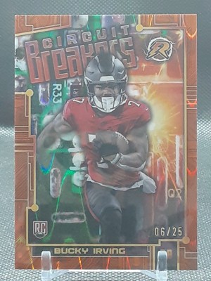 BUCKY IRVING 2025 TOPPS CIRCUT BREAKERS ORANGE LAVA REFRACTOR RC #6/25 ...