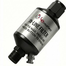 Air Compressor Water Separator Filter 14 Npt Inline Moisture Trap Drain Valve