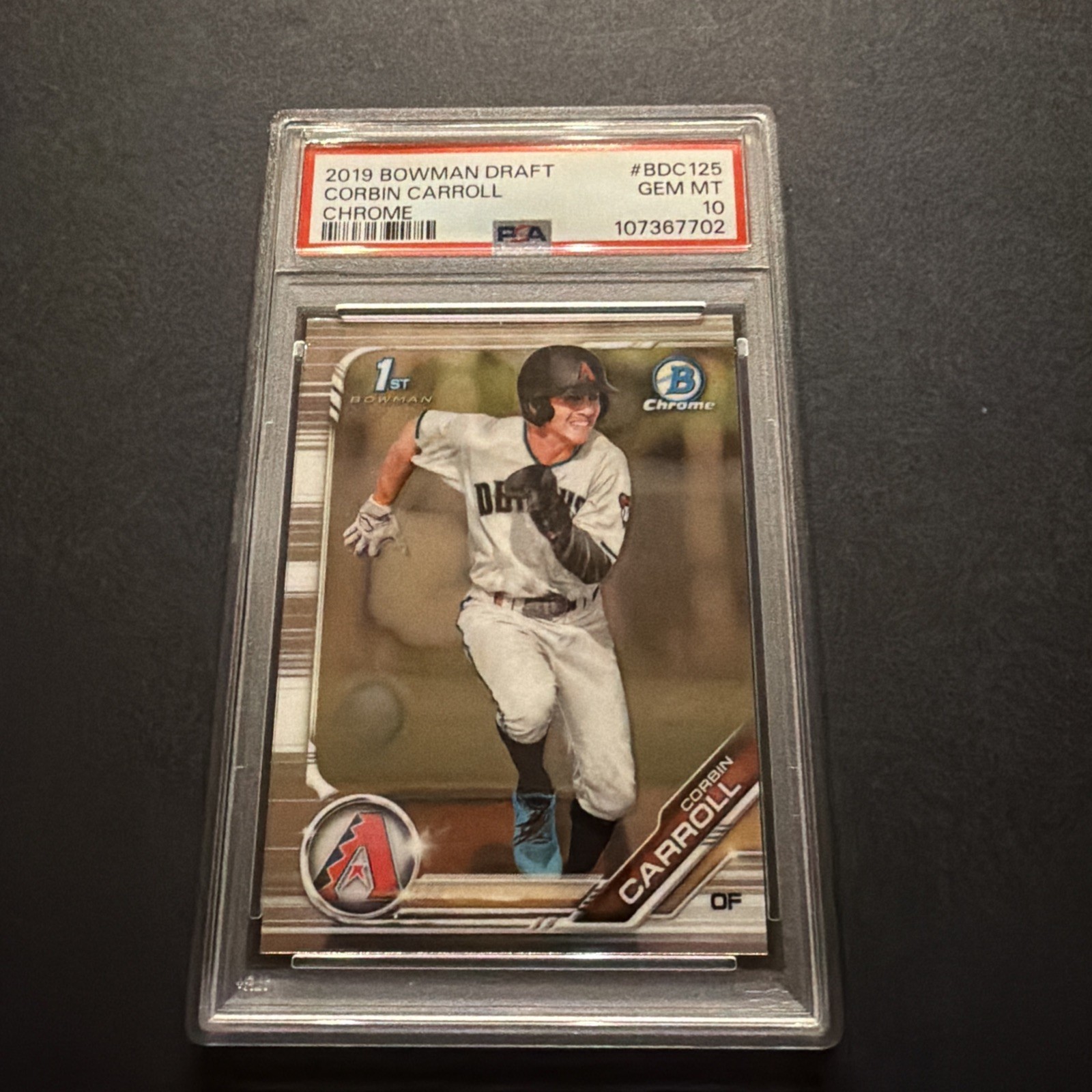 2019 BOWMAN DRAFT CHROME CORBIN CARROLL 1ST BOWMAN PSA 10 GEM MINT