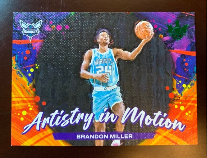 Brandon Miller 2023-24 Panini Court Kings Artistry In Motion Jade 12/25 RC #19